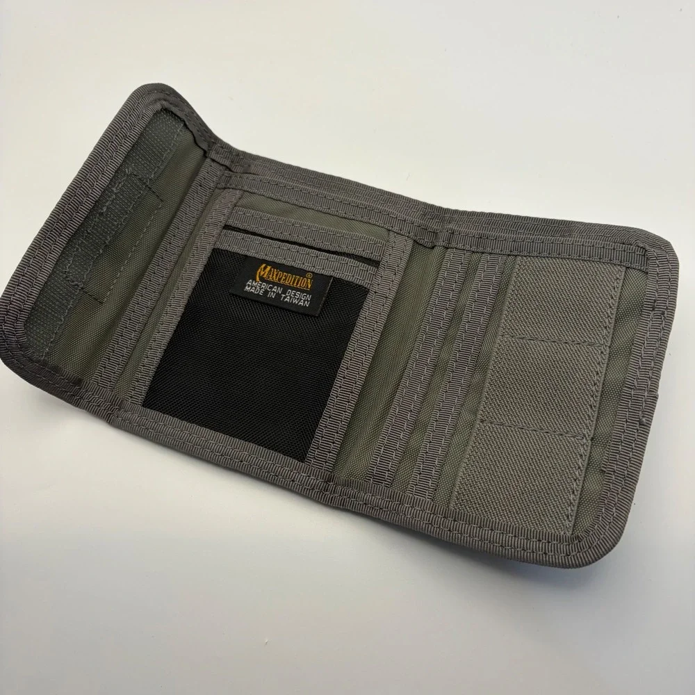 Maxpedition Spartan Wallet Khaki Nylon Tri-Fold Tactical Gear Wallet